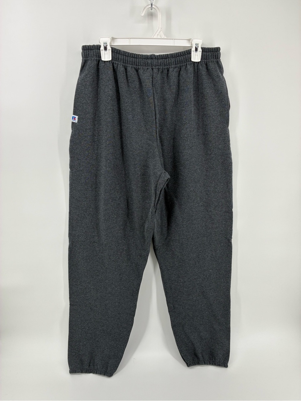 Russell Athletic Men's Dark Charcoal Elastic-Waist Sweatpants
